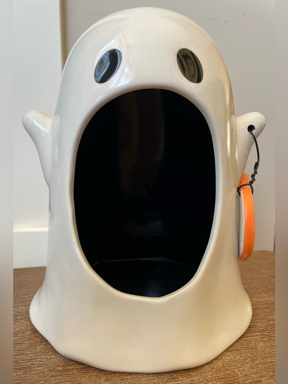 Rae Dunn Halloween Ghost Candy Holder Ceramic Decorative Bowl/Display